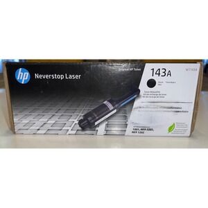 HP 143A Black Original Neverstop Toner Reload Kit, ~2500 pages, W1143A FREE SHIP